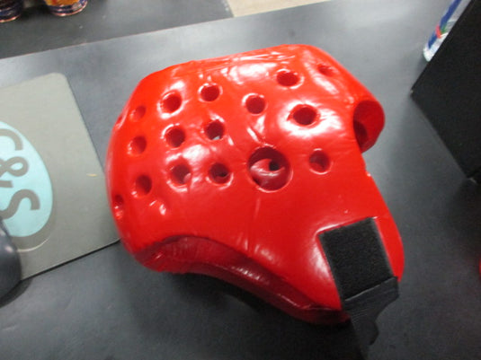 Used Macho Martial Arts Red Head Gear