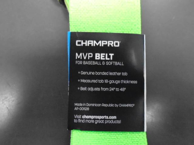 Load image into Gallery viewer, New Champro Adult Neon Green Adjustable Baseball Belt
