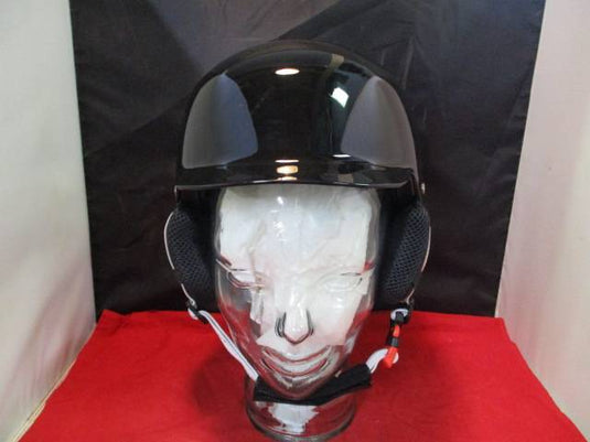 New Ski Sundries GF-110 Gale Force Ski Helmet w/ Visor Gloss Black Size Medium