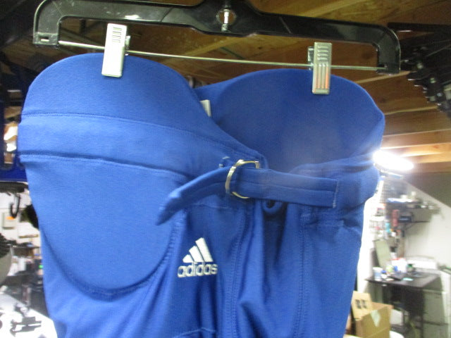 Load image into Gallery viewer, Used Adidas Integrated Football Pants with Pads Youth Large R. Blue
