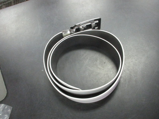 Fabio Valenti Mens Leather Belt 32/34 Waist - White