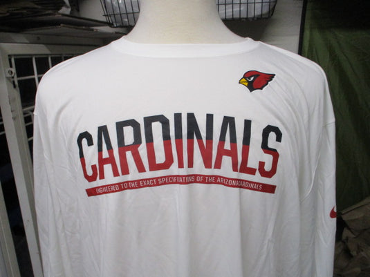 Used Nike NFL Dri-Fit Training Stay AZ Cardinals Longsleeve Shirt Size 4XL