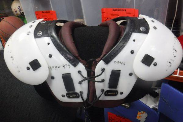 Load image into Gallery viewer, Used Antioch Raptor Youth 80lbs-100lbs Football Shoulder Pads
