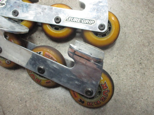 Used H-305 Sure Grip Inline Hockey Skate Chassis / Wheel Set