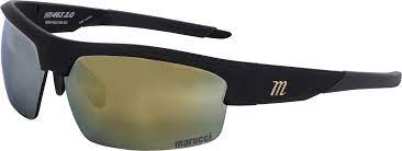 New Marucci MV463Y 2.0 Matte Black Grey w/ Gold Mirror Sunglasses