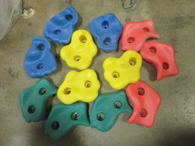 Load image into Gallery viewer, Used Rock Climbing Holds Set of 12 w/ Hardware

