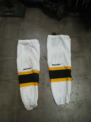 Used Bauer 800 Series Ice Hockey Socks Adult Size S/M- small rips