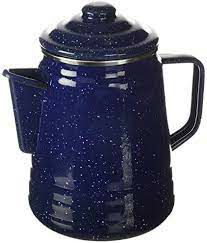 New Coleman 9-Cup Enamel Percolator