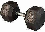 New Apollo Athletics 85lb Rubber Dumbbell - 1 QTY