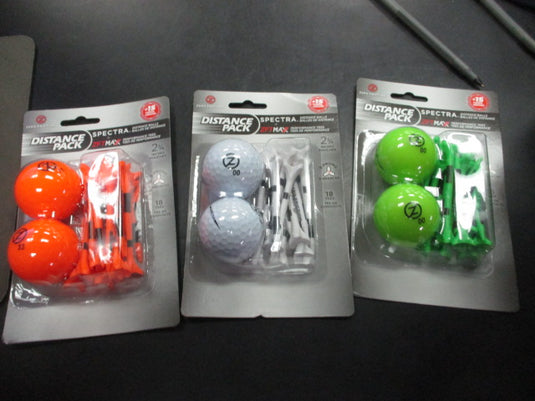 Zero Friction Spectra Distance Pack Two Ball Tees Pack (Color Varies)