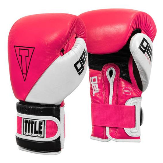 New TITLE GEL E-Series Training/Sparring Gloves 14oz Pink