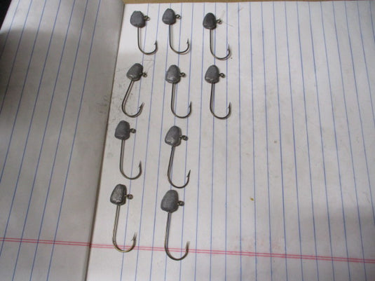 Used Weighted Fishing Hooks - 10 ct