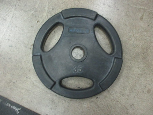 Used Apollo 35lb Rubber Coated Weight Grip Plate