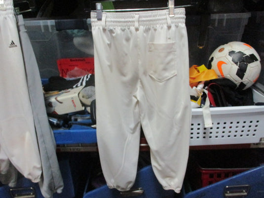Used Adidas White Baseball Pants Youth Medium