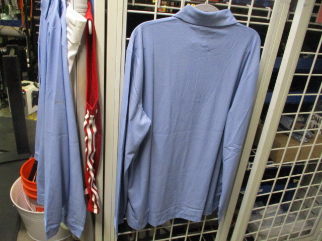 Load image into Gallery viewer, Columbia Omni-Shade Sun Deflector Blue Polo Longsleeve Shirt Adult Size Medium
