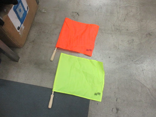 Used Official Sports Soccer Linemen Flag - Set of 2