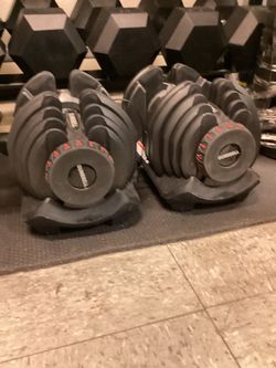 New Rising Gym 40 KG / 90 LB Adjustable Dumbbell Set QTY 2