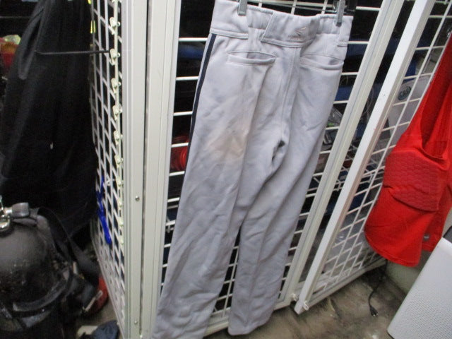 Load image into Gallery viewer, Used Easton Grey w/ Piping Open Bottom Pants Size Youth XL
