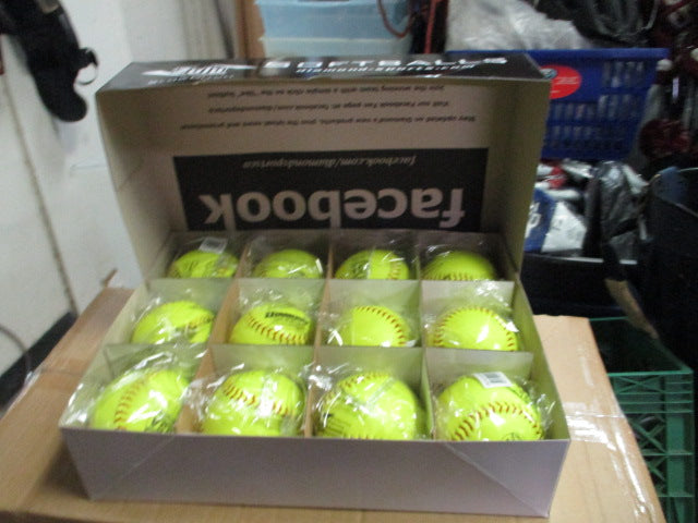 Load image into Gallery viewer, New Diamond ZULU .44 COR USA 12&quot; Slowpitch Softball - 1 Dozen
