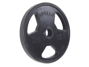 New Apollo 45 lb Olympic Rubber Grip Plate