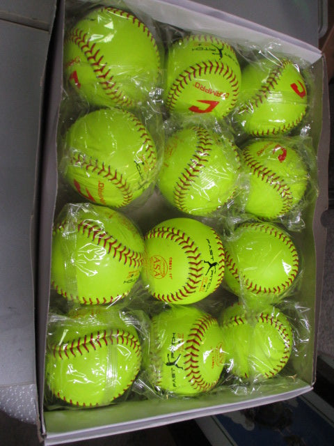 Load image into Gallery viewer, New Champro CSB 13 11&quot; Leather Cover Fastpitch ASA Softball - Dozen
