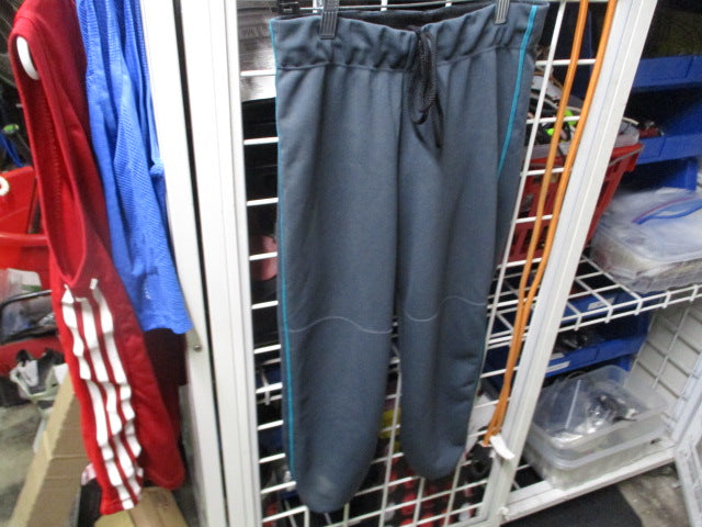 Load image into Gallery viewer, Used The Glove Athletitude Softball Pants Graphite w/ Blue Piping Small
