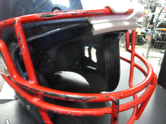 Used Schutt Vengeance Pro LTD Blue Adult XL Football Helmet w/ 7/8" Jaw Pads