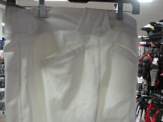 Nike White Mens Adult Small Baseball Pants with Black Pinstripes