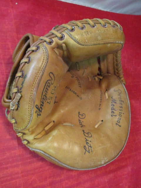 Load image into Gallery viewer, Used Vintage Rawlings MJ57 Leather Catcher&#39;s Mitt

