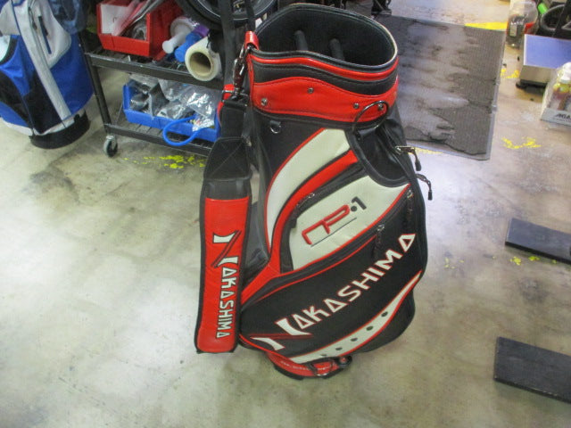 Load image into Gallery viewer, Used Nakashima NP-1 Leather Golf Staff Bag
