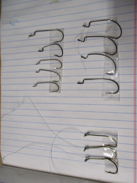 Used 12 Piece Fishing Hooks