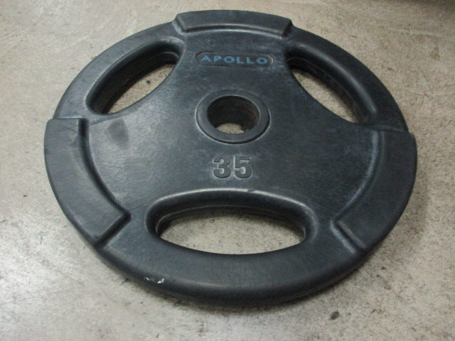 Load image into Gallery viewer, Used Apollo 35lb Rubber Coated Weight Grip Plate
