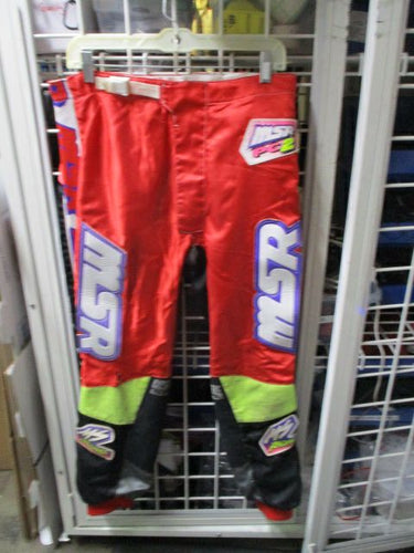 Used Vintage Moose MSR Racing PC 2 Motorcross Pants Adult Size 34 - hole in knee