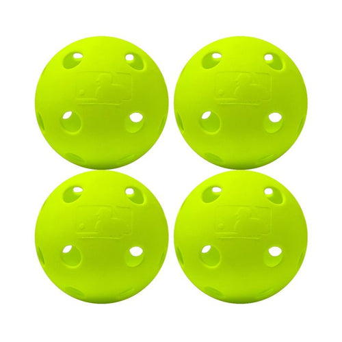 New Franklin MLB Indestruct-A-Ball Yellow Softballs - 4 Pack