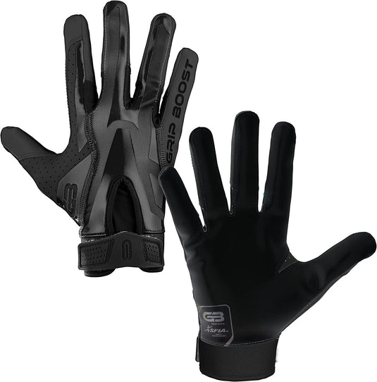 New Grip Boost Stealth 4.0 Black Receiver's Gloves Youth Small
