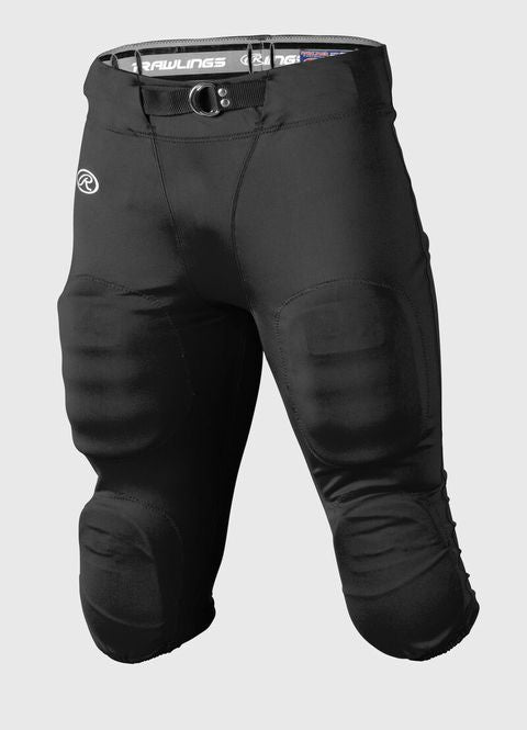 New Rawlings Slotted Football Pants Adult Size Small - Black (Pads not Included)