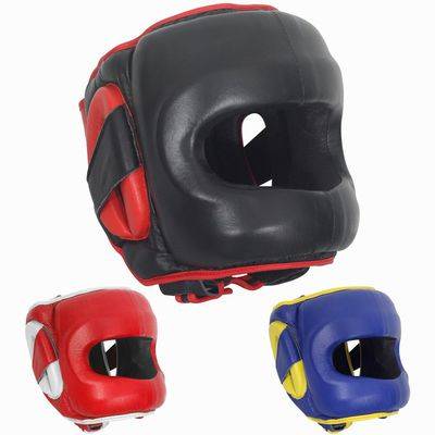 New Ringside Deluxe Face Saver Boxing Headgear Black Size S/M