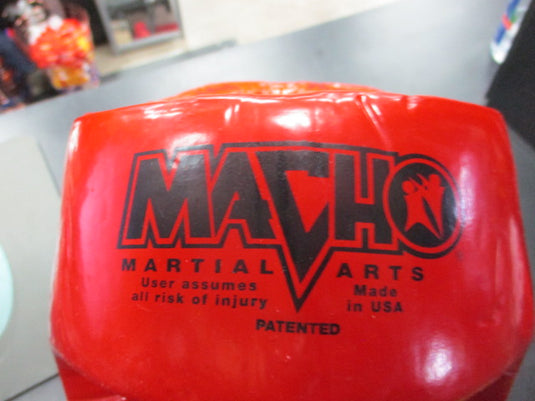 Used Macho Martial Arts Red Head Gear