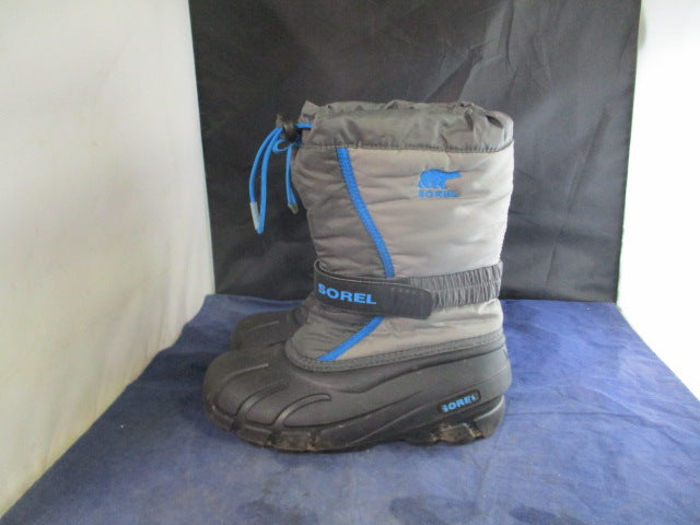 Load image into Gallery viewer, Used Sorel Flurry Snow Boots Youth Size 3
