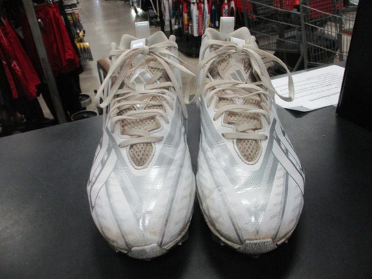 Used Adidas White Football Cleats Size 11