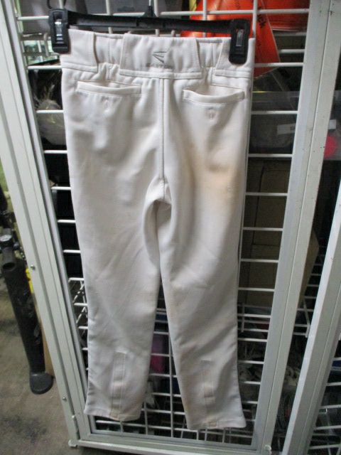 Load image into Gallery viewer, Used Easton Black Piping Adjustable Open Bottom Pants Youth Size Medium -stained
