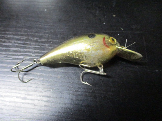 Used Cordell Big O Gold with Black Back Rattling Crankbait Lure
