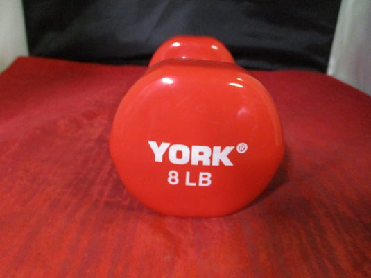 York 8lb Vinyl Coated Dumbbell