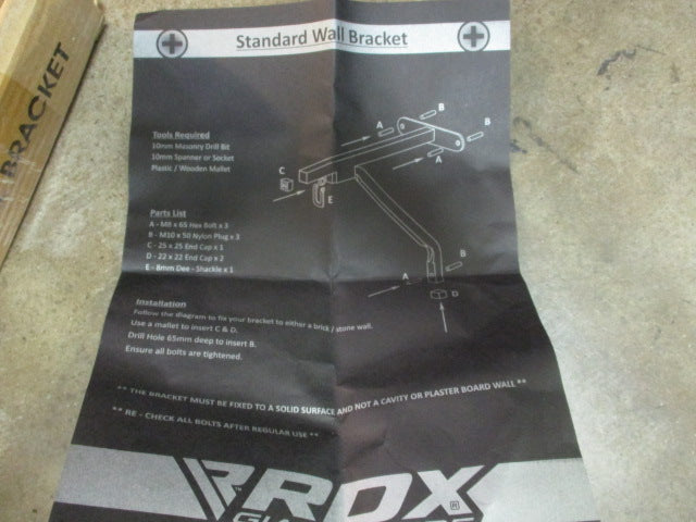 Load image into Gallery viewer, Used RDX Giant Inside X1 Punch Bag Steel Wall Bracket
