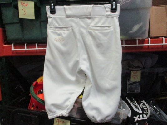 Used Rawlings White Knicker Baseball Pant Youth Medium