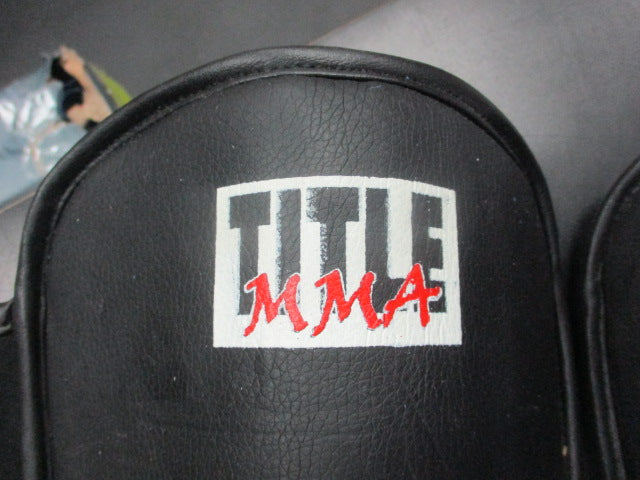 Load image into Gallery viewer, Used Title MMA Shin Guards Size Medium (Has slight wear on shin)
