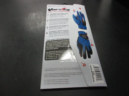Zero Friction Varsity Golf Glove Men's Left Universal Fit - For the Leaner Hand