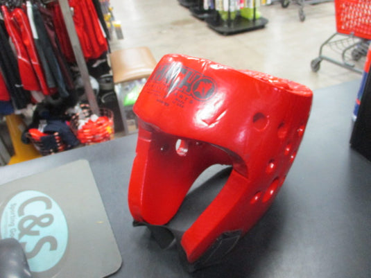 Used Macho Martial Arts Red Head Gear