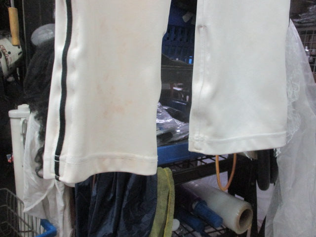Load image into Gallery viewer, Used Champro Youth Large White Pants with Black Pinstripe (Has hole in back)
