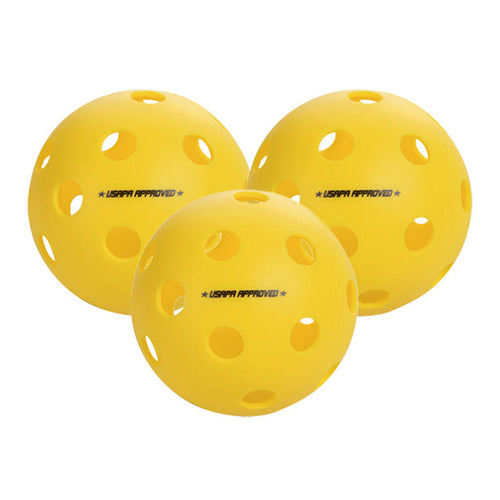 New Onix Fuse Indoor Pickleball - Yellow 3 Pack